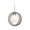 Besa Lighting Mana Pendant, Smoke, Satin Nickel Finish, 1x9W LED 1JT-MANASM-LED-SN - alternate 1